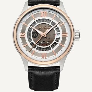 Bnwb Earnshaw Men's Automatic Watch - Black and Silver